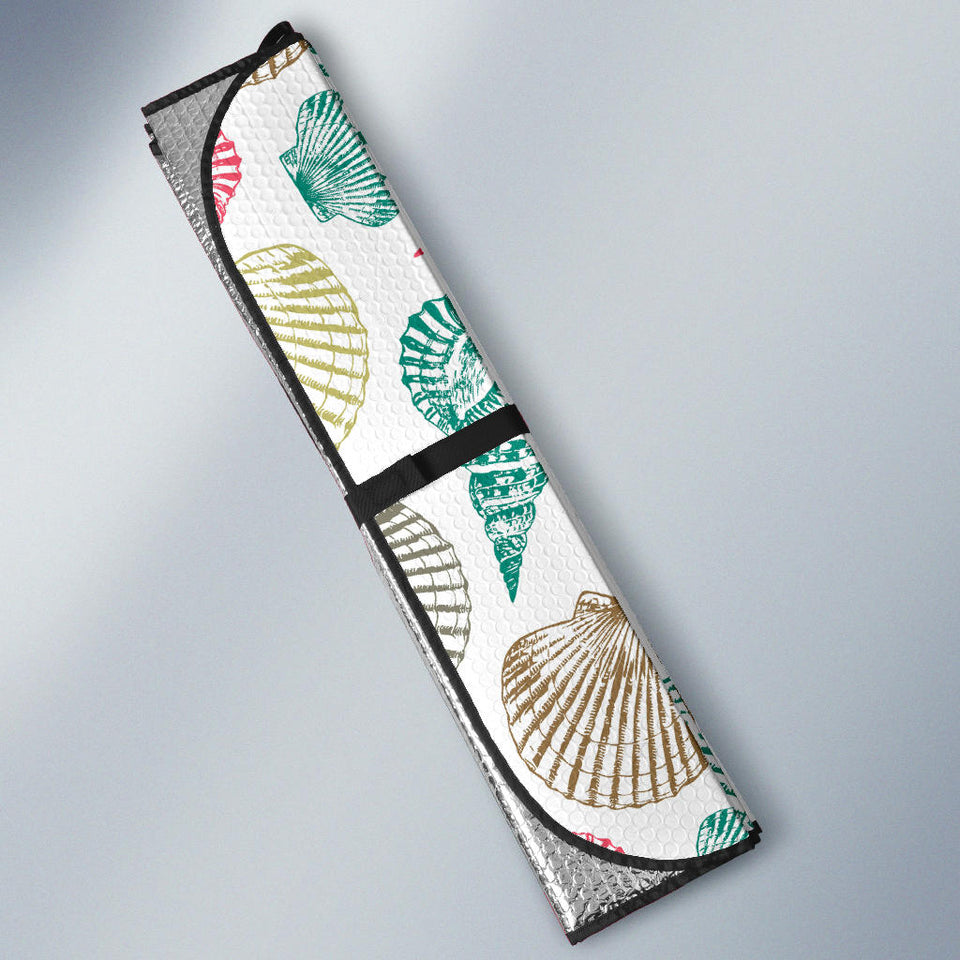 Colorful Shell Pattern Car Sun Shade