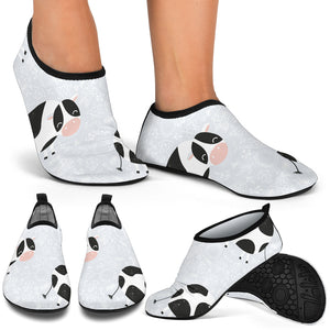 Cute Cows Pattern Aqua Shoes