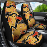 Kangaroo Australian Aboriginal Art Pattern Universal Fit Car Seat Covers