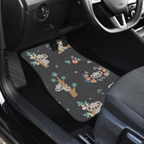 Cute Koala Pattern Front And Back Car Mats