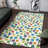 Chemistry Periodic Table Pattern Print Design 05 Area Rug