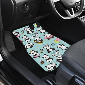 Cute Baby Panda Pattern Front Car Mats