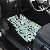Cute Baby Panda Pattern Front Car Mats