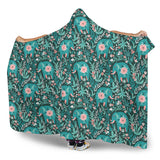 Elephants Jungle Pattern Hooded Blanket