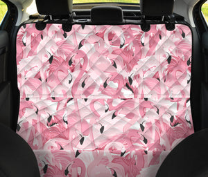 Pink Flamingos Pattern Background Dog Car Seat Covers