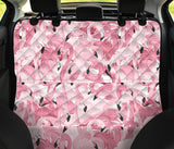 Pink Flamingos Pattern Background Dog Car Seat Covers