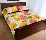 Beautiful guava pattern Quilt Bed Set