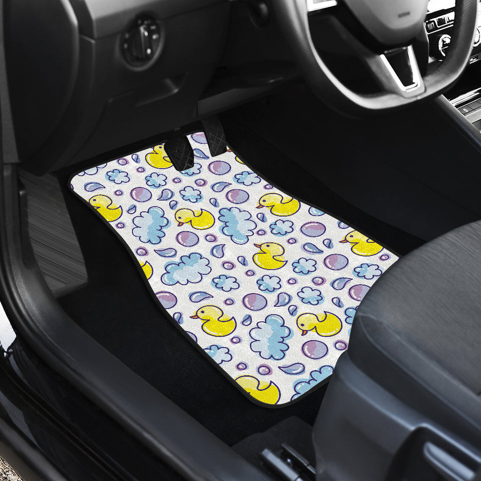 Duck Toy Pattern Print Design 01 Front Car Mats