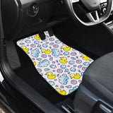 Duck Toy Pattern Print Design 01 Front Car Mats