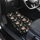 Hummingbird Pattern Print Design 03 Front and Back Car Mats