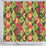 Cool Geometric Lime Pattern Shower Curtain Fulfilled In US
