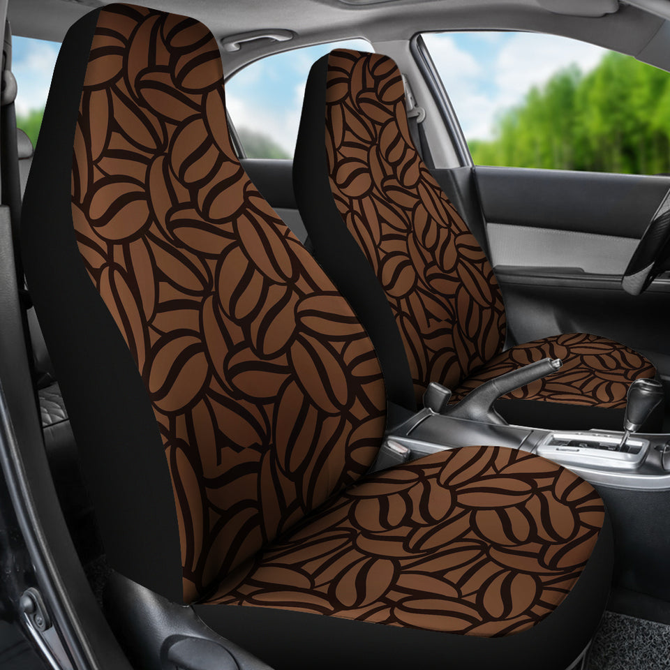 Coffee Bean Pattern Universal Fit Car Seat Covers