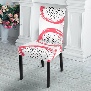 Hand Drawn Dragon Fruit Dining Chair Slipcover