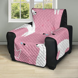 Llama Alpaca pink background Recliner Cover Protector
