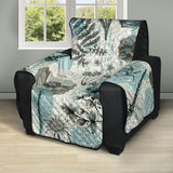 Dragonfly Butterfly Plants insect flower vintage style pattern Recliner Cover Protector