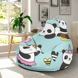 Cute Baby Panda Pattern Bean Bag Cover