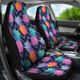 Pineapples Pattern Zigzag Background  Universal Fit Car Seat Covers
