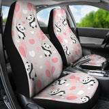 Cute Panda Ballon Heart Pattern Universal Fit Car Seat Covers