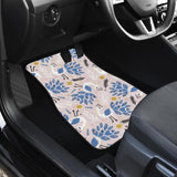 Cute Peacock Pattern Front And Back Car Mats