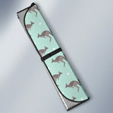 Kangaroo Pattern Background Car Sun Shade