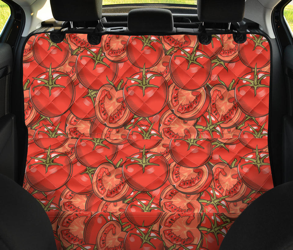 Red Tomato Pattern Dog Car Seat Covers