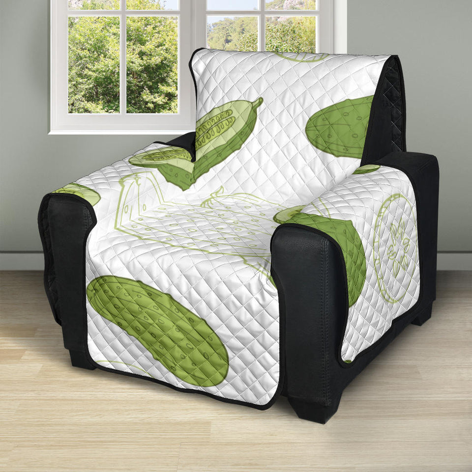 Cucumber sketch pattern Recliner Cover Protector