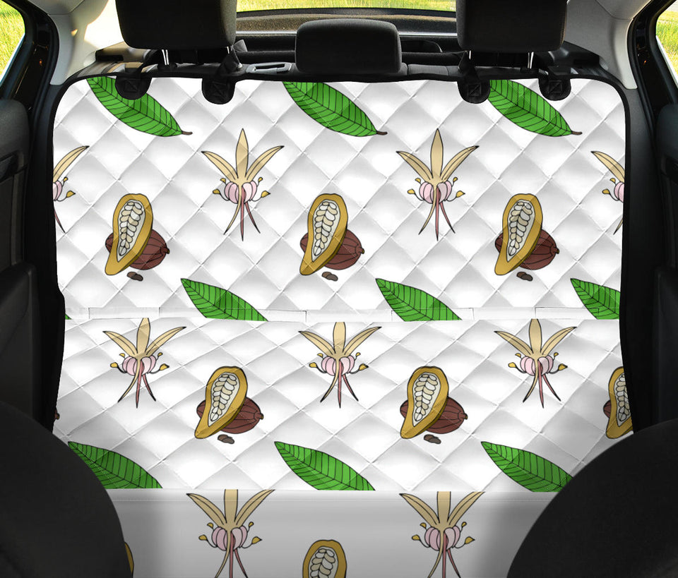 Color Hand Drawn Cocoa Pattern Dog Car Seat Covers