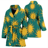 Sun Green Background Women'S Bathrobe