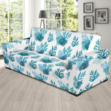 Coral Reef Pattern Print Design 04 Sofa Slipcover