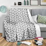 Arabic Gray Pattern Premium Blanket