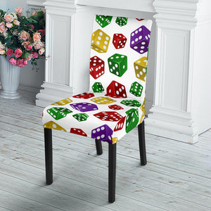 Dice Pattern Print Design 03 Dining Chair Slipcover