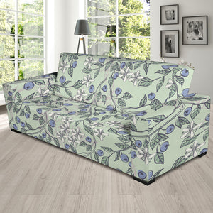 Hand Drawn Blueberry Pattern Sofa Slipcover