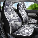 Guava Tropical Hand Drawn Pattern Universal Fit Car Seat Covers