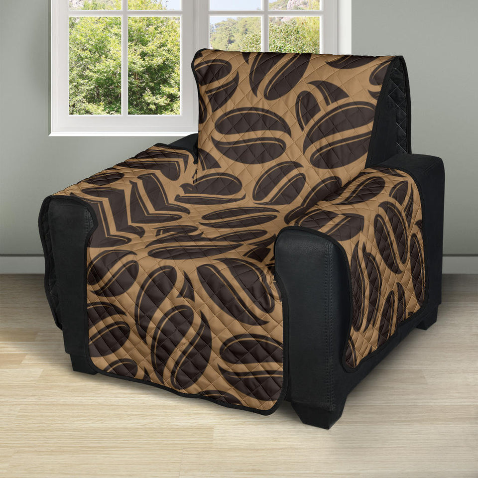 Coffee bean on brown background Recliner Cover Protector