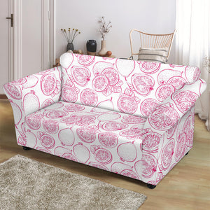 Sketch Guava Pattern Loveseat Couch Slipcover