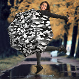 Black White Camo Camouflage Pattern Umbrella