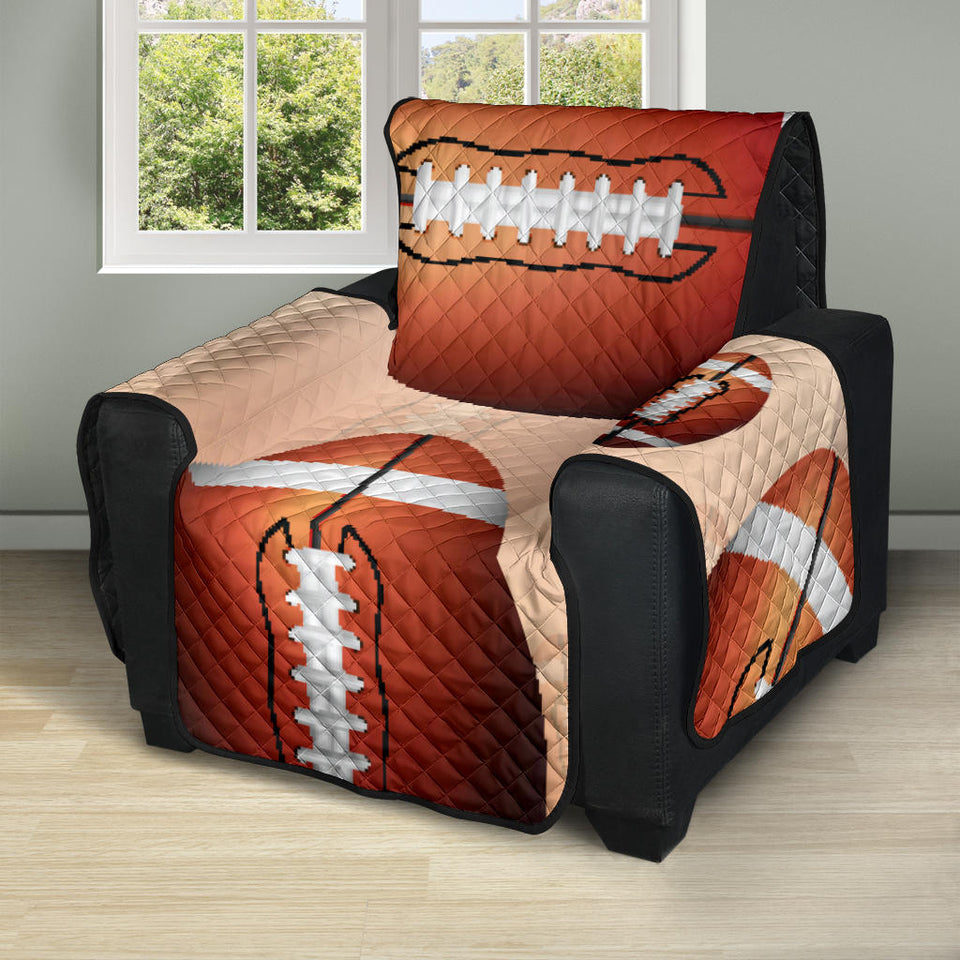 American football ball design pattern Recliner Cover Protector