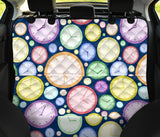 Colorful Clock Background Dog Car Seat Covers