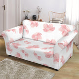 Pink Sakura Cherry Blossom Pattern Loveseat Couch Slipcover