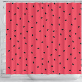 Watermelon Texture Background Shower Curtain Fulfilled In US