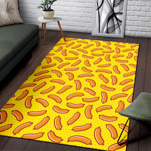 Sausage Pattern Print Design 01 Area Rug