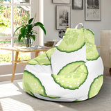 Cucumber Slices Pattern Bean Bag Cover