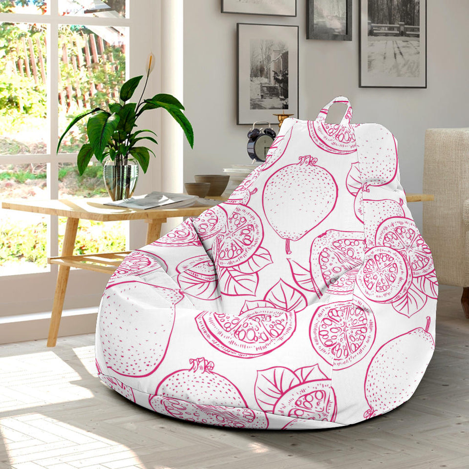 Sketch Guava Pattern Bean Bag Cover