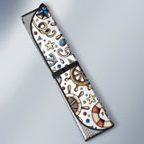 Cute Nautical Steering Wheel Anchor Pattern Car Sun Shade