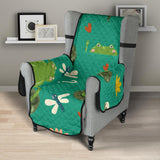 Cute frog dragonfly design pattern Chair Cover Protector