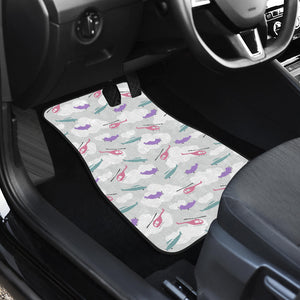 Helicopter Plane Pattern Front Car Mats
