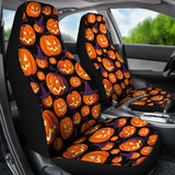Halloween Pumpkin Pattern Universal Fit Car Seat Covers