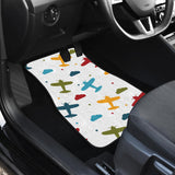 Airplane Star Cloud Colorful  Front Car Mats