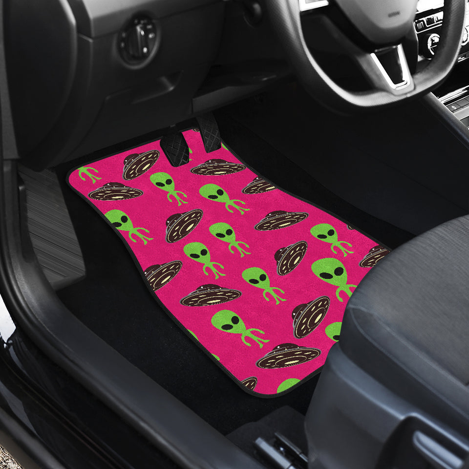 Alien Pattern Print Design 03 Front and Back Car Mats