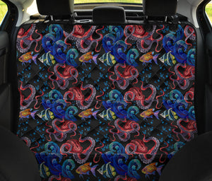 Octopus Sea Wave Tropical Fishe Pattern Dog Car Seat Covers